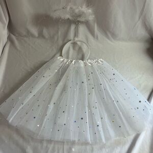 White Starry Kids Angel Costume